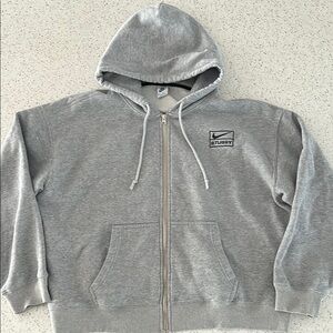 Nike Heather Gray Full-Zip Hoodie